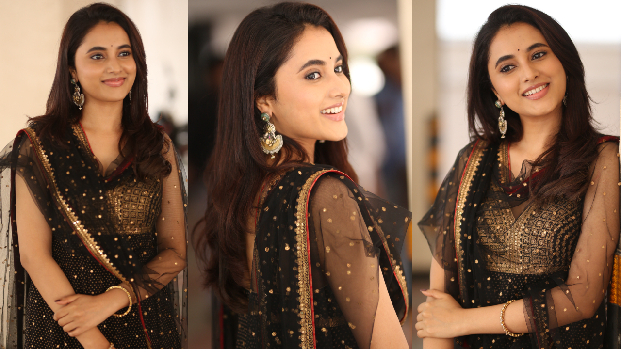 Priyanka Mohan: ఓజీ ప్రమోషన్స్ లో ప్రియాంక.. బ్లాక్ డ్రెస్ లో భలే పోజులు