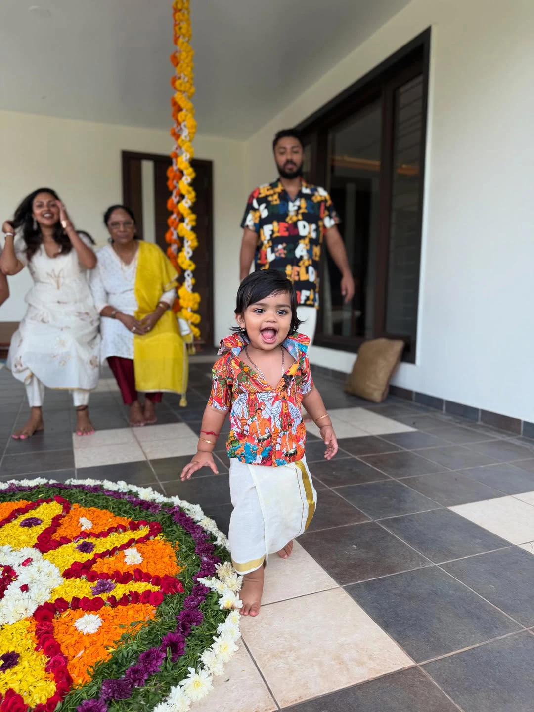 Amala Paul Celebrates Onam Festival With Family