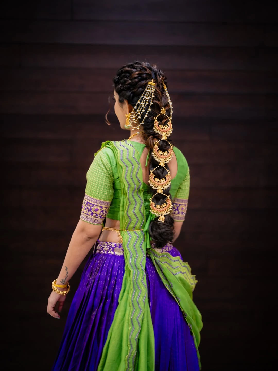 Ananya Nagalla Shines in Traditional Dress for Bathukamma