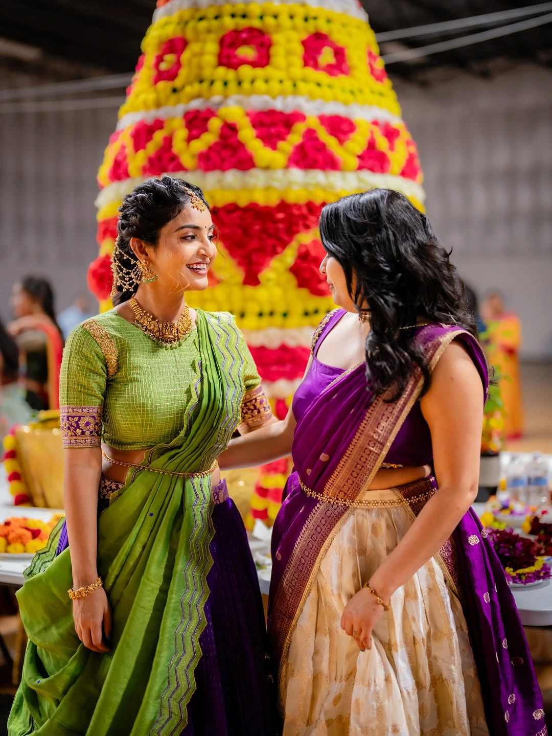 Ananya Nagalla Shines in Traditional Dress for Bathukamma