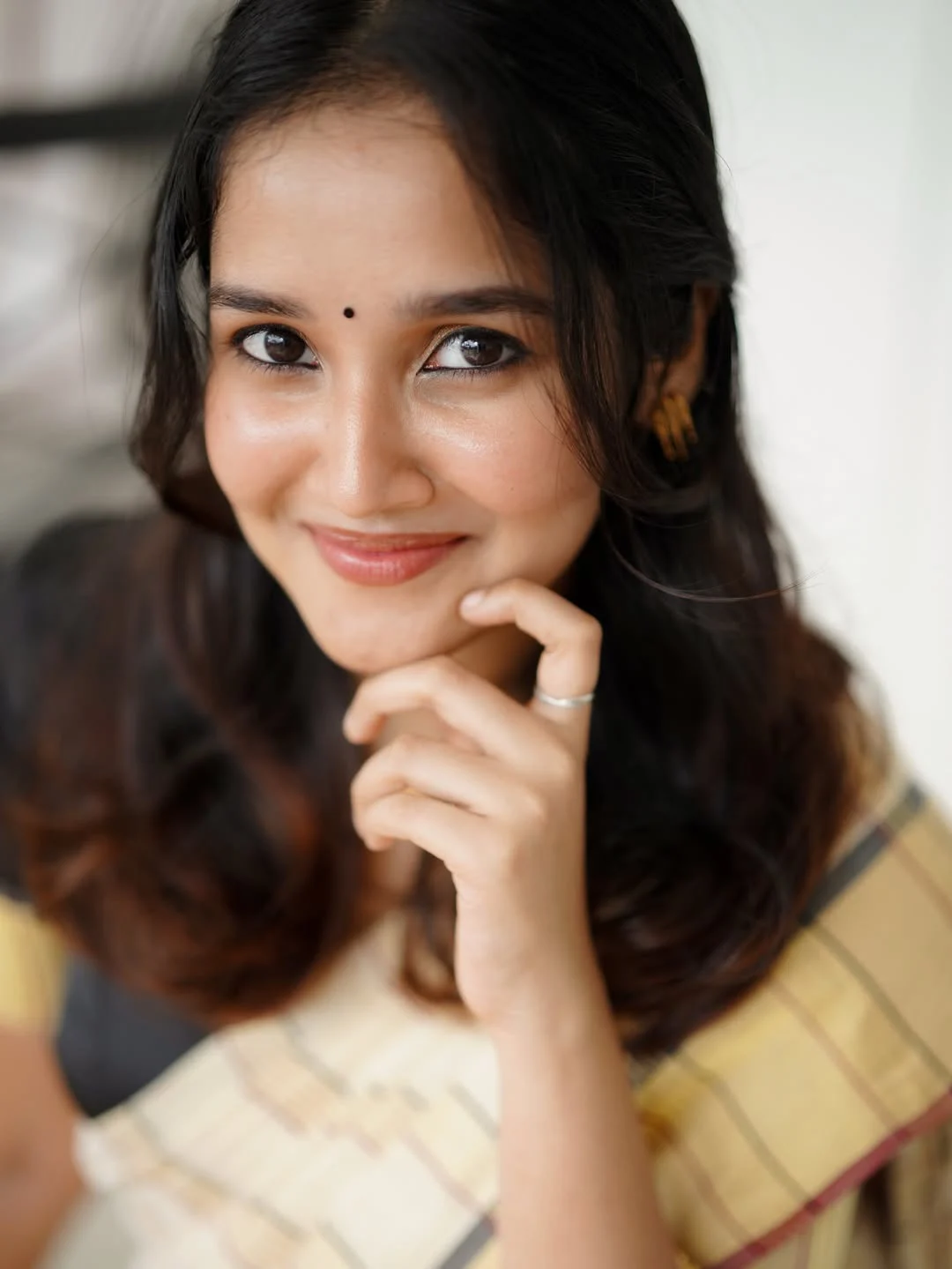Anikha surendran Onam Celebrations with Family