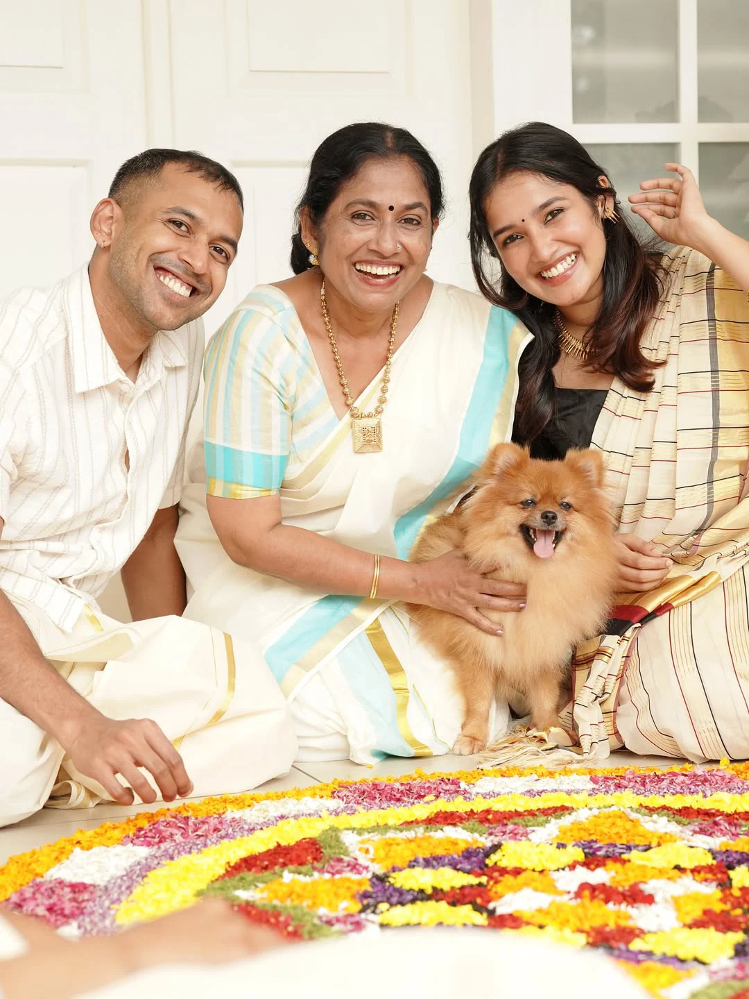 Anikha surendran Onam Celebrations with Family