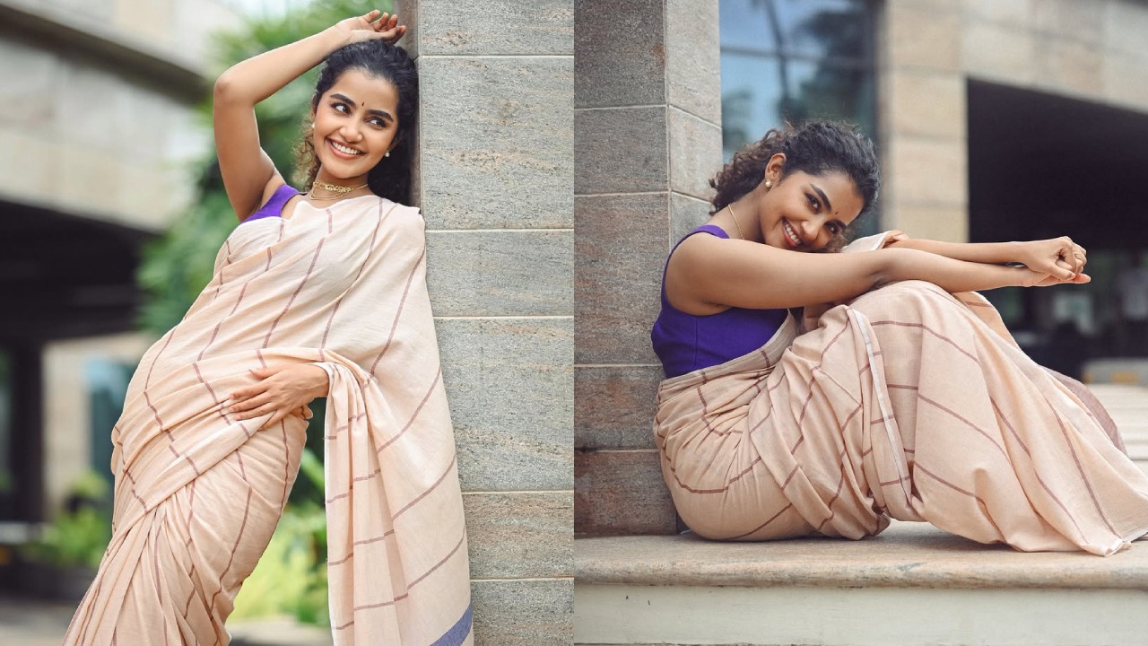 Anupama Parameswaran : కిష్కింధపురి సక్సెస్ తర్వాత.. చీరకట్టులో చిరునవ్వులతో అనుపమ పరమేశ్వరన్.. ఫొటోలు..