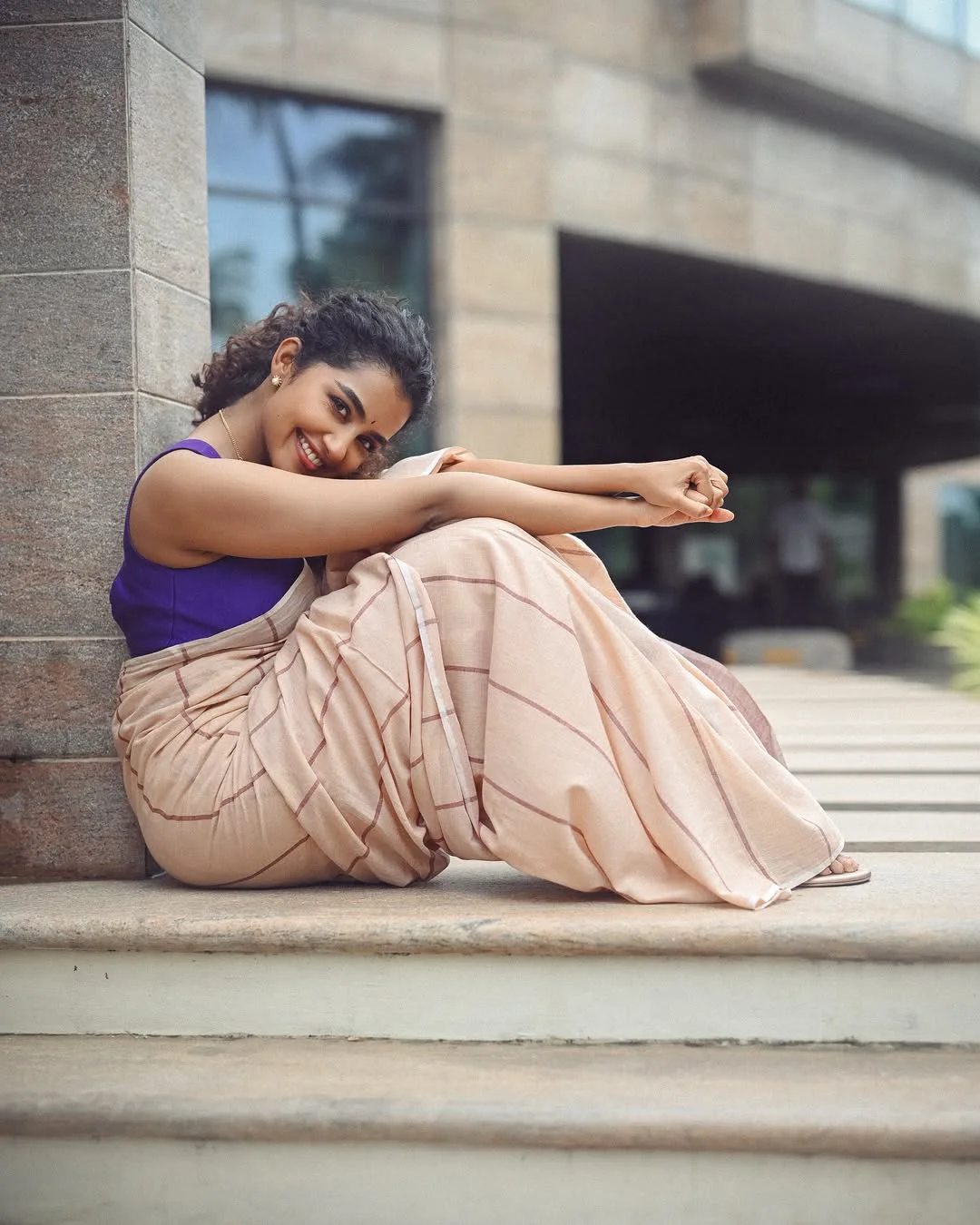 Anupama Parameswaran Simple Looks in Saree