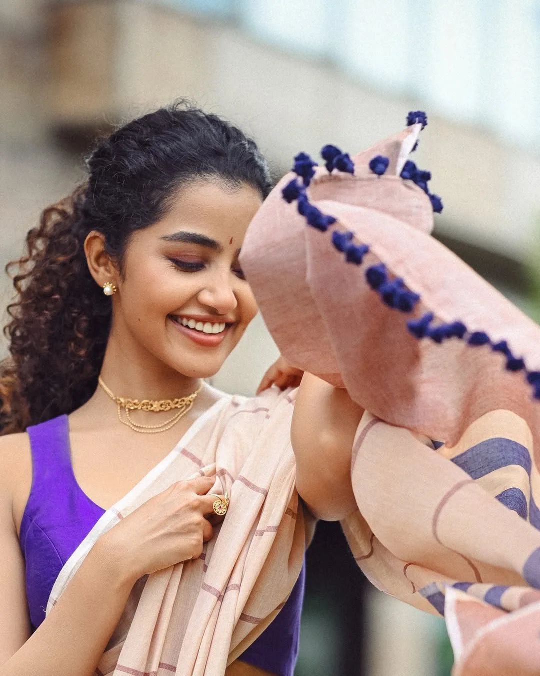 Anupama Parameswaran Simple Looks in Saree