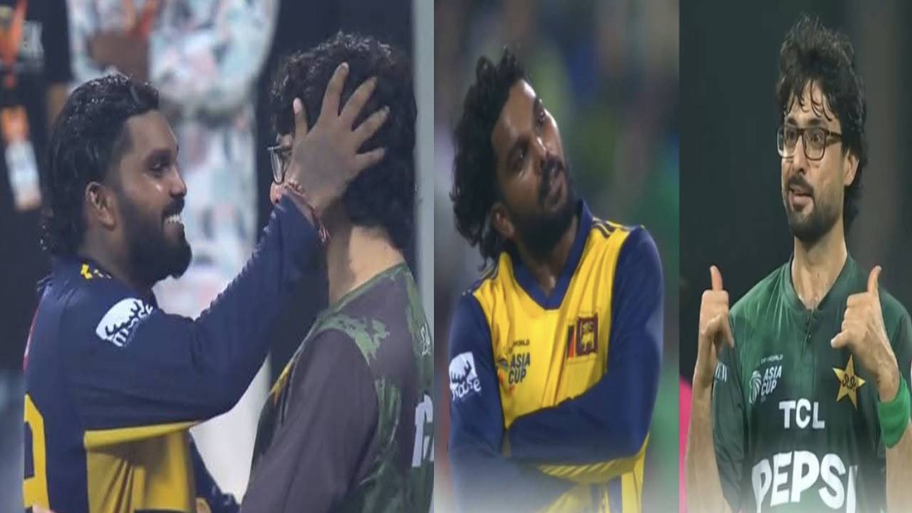 PAK vs SL : యాక్షన్.. రియాక్షన్.. ‘నవ్వు ఒక్కసారి చేస్తే.. నేను రెండు సార్లు చేస్తా..’ పాక్ ఆటగాడికి ఇచ్చిపడేసిన హసరంగ.. వీడియో వైరల్ PAK vs SL : యాక్షన్.. రియాక్షన్.. ‘నవ్వు ఒక్కసారి చేస్తే.. నేను రెండు సార్లు చేస్తా..’ పాక్ ఆటగాడికి ఇచ్చిపడేసిన హసరంగ.. వీడియో వైరల్