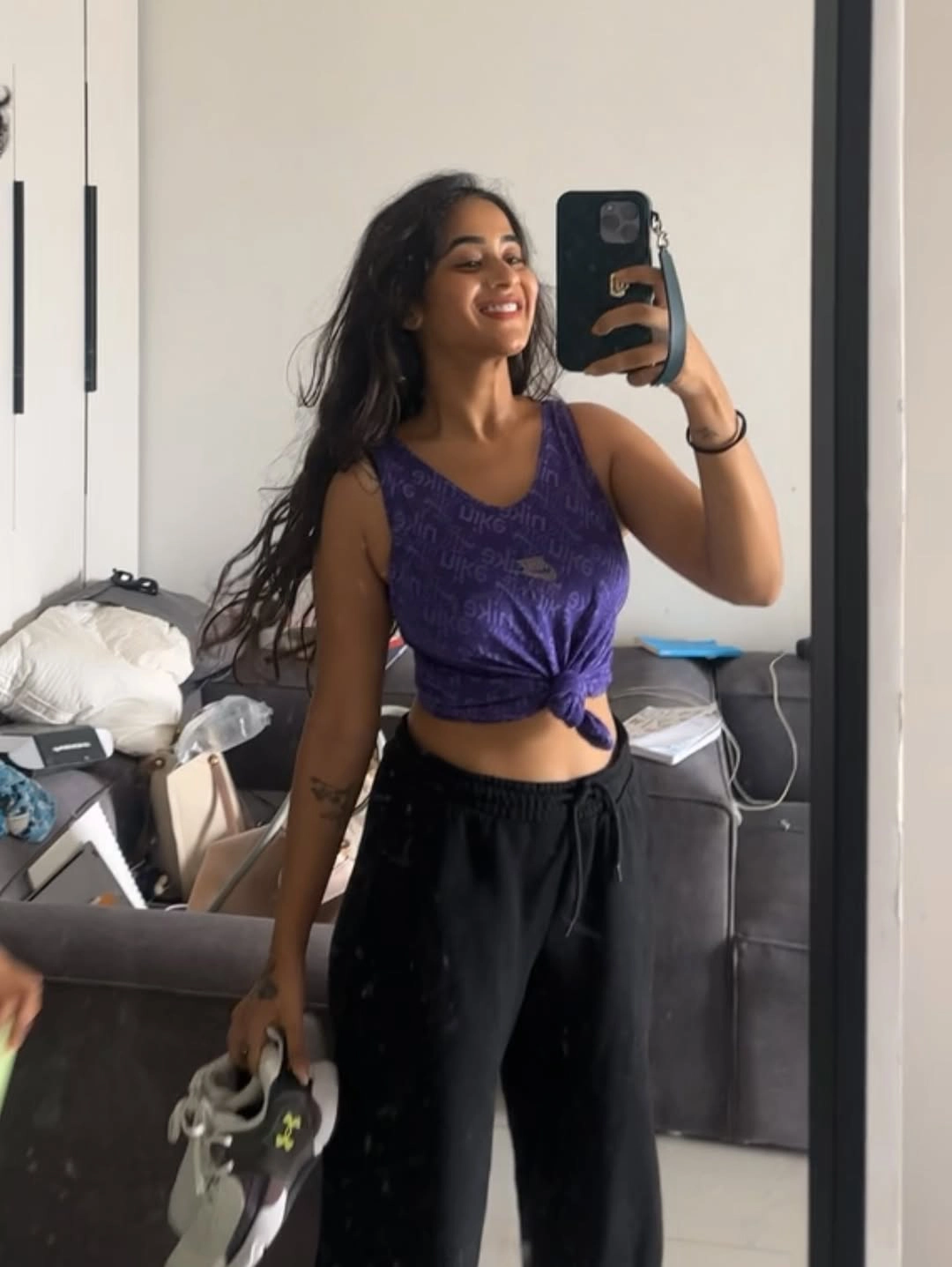 Deepthi Sunaina Cute Selfies