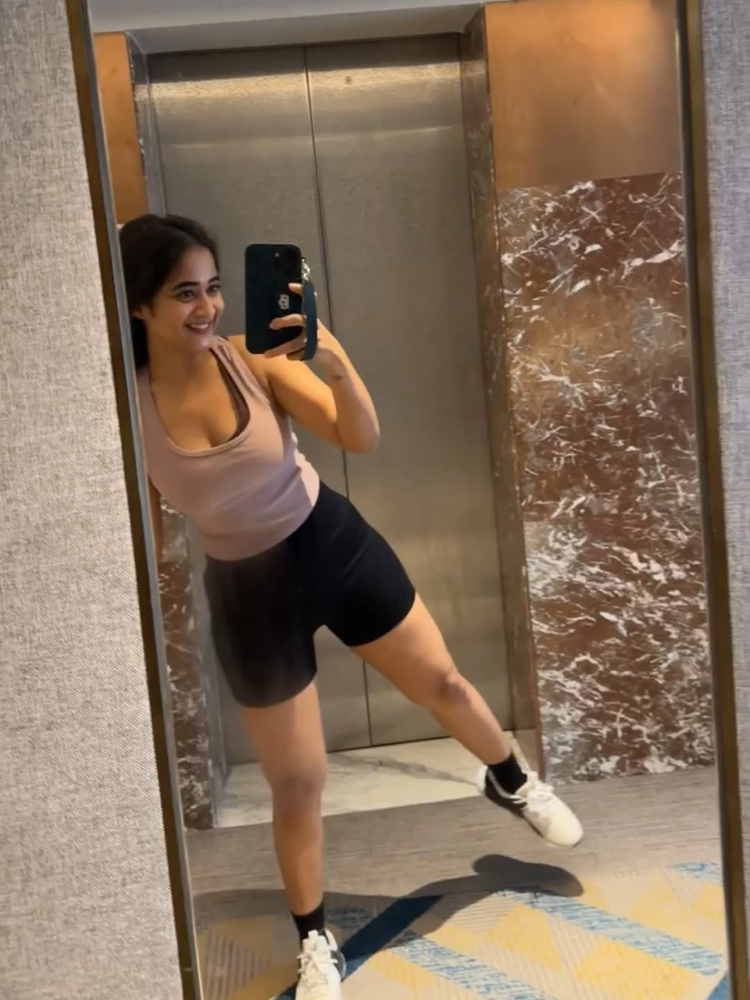 Deepthi Sunaina Cute Selfies