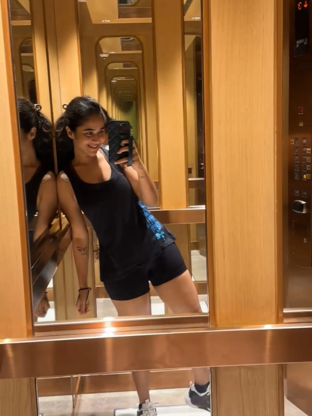 Deepthi Sunaina Cute Selfies