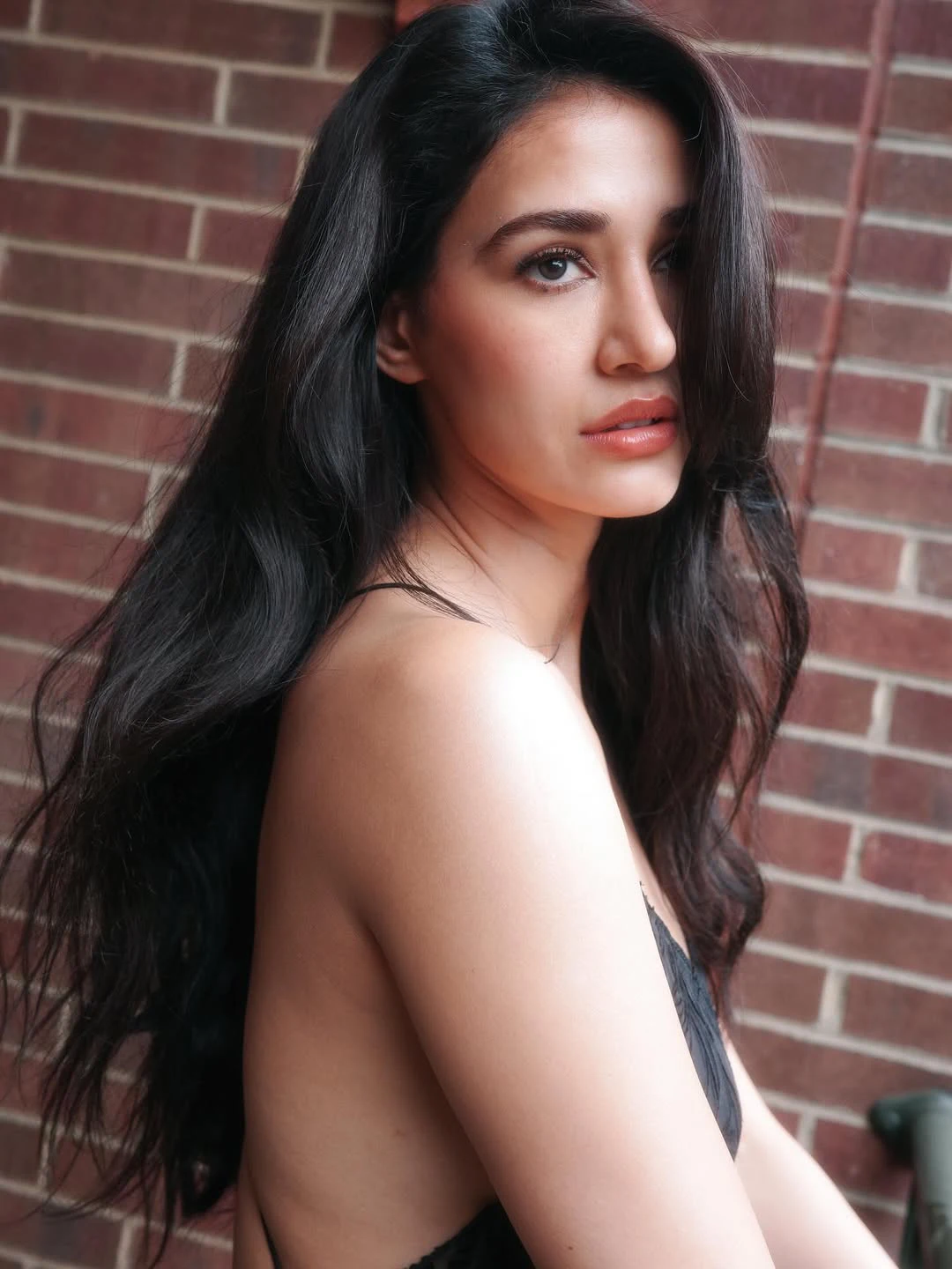 Disha Patani Dazzling Looks in Black Dress