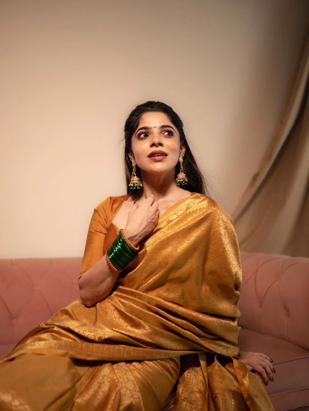 Divyabharathi Shines in Saree