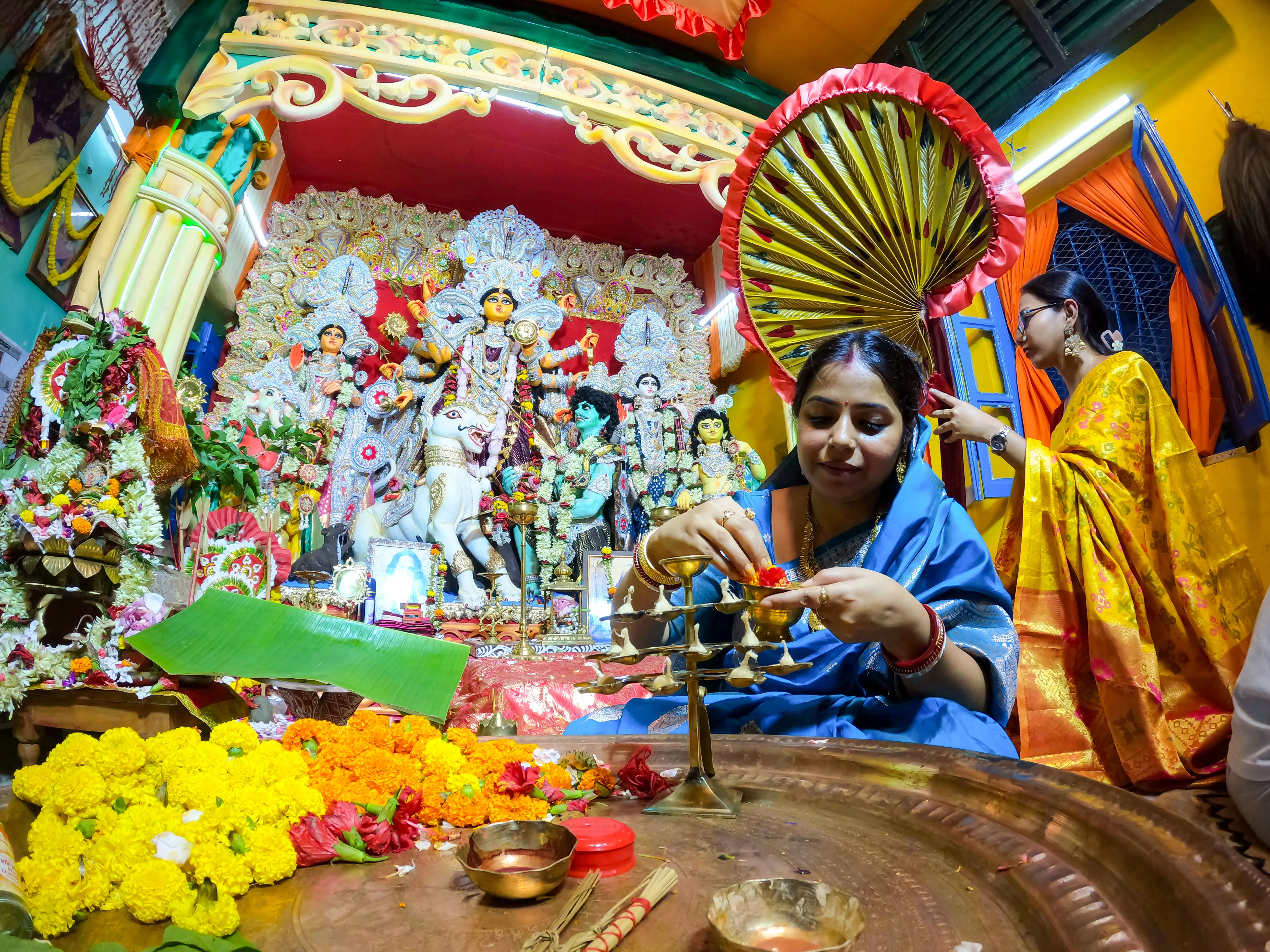 Durga Puja ahead of the Durga Puja festival in Kolkata