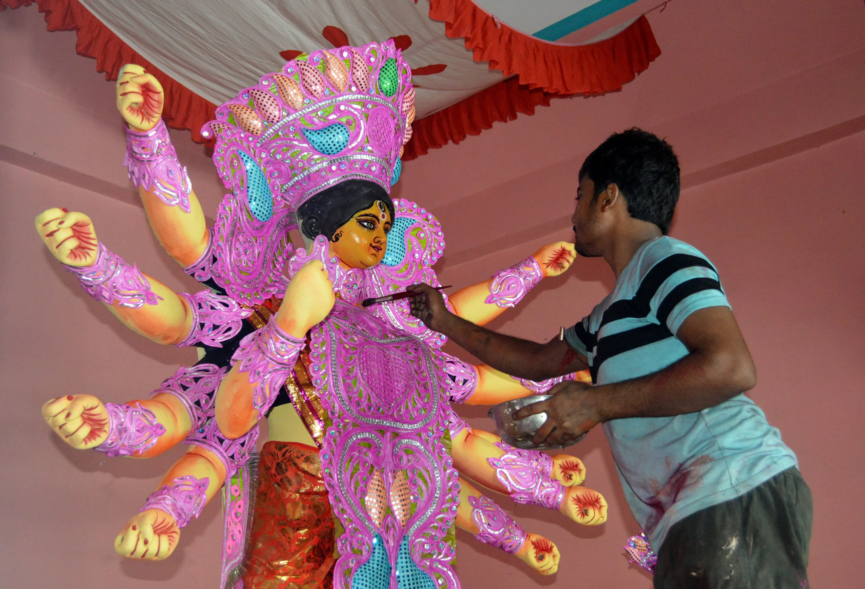 Durga Puja festival at Karimpur