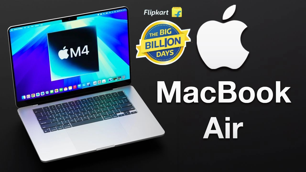 Flipkart Big Billion Days Sale : ఆఫర్ అదిరింది భయ్యా.. కొత్త ఆపిల్ మ్యాక్బుక్ ఎయిర్ అతి తక్కువ ధరకే.. ఫ్లిప్కార్ట్లో జస్ట్ ఎంతంటే? Flipkart Big Billion Days Sale : ఆఫర్ అదిరింది భయ్యా.. కొత్త ఆపిల్ మ్యాక్బుక్ ఎయిర్ అతి తక్కువ ధరకే.. ఫ్లిప్కార్ట్లో జస్ట్ ఎంతంటే?
