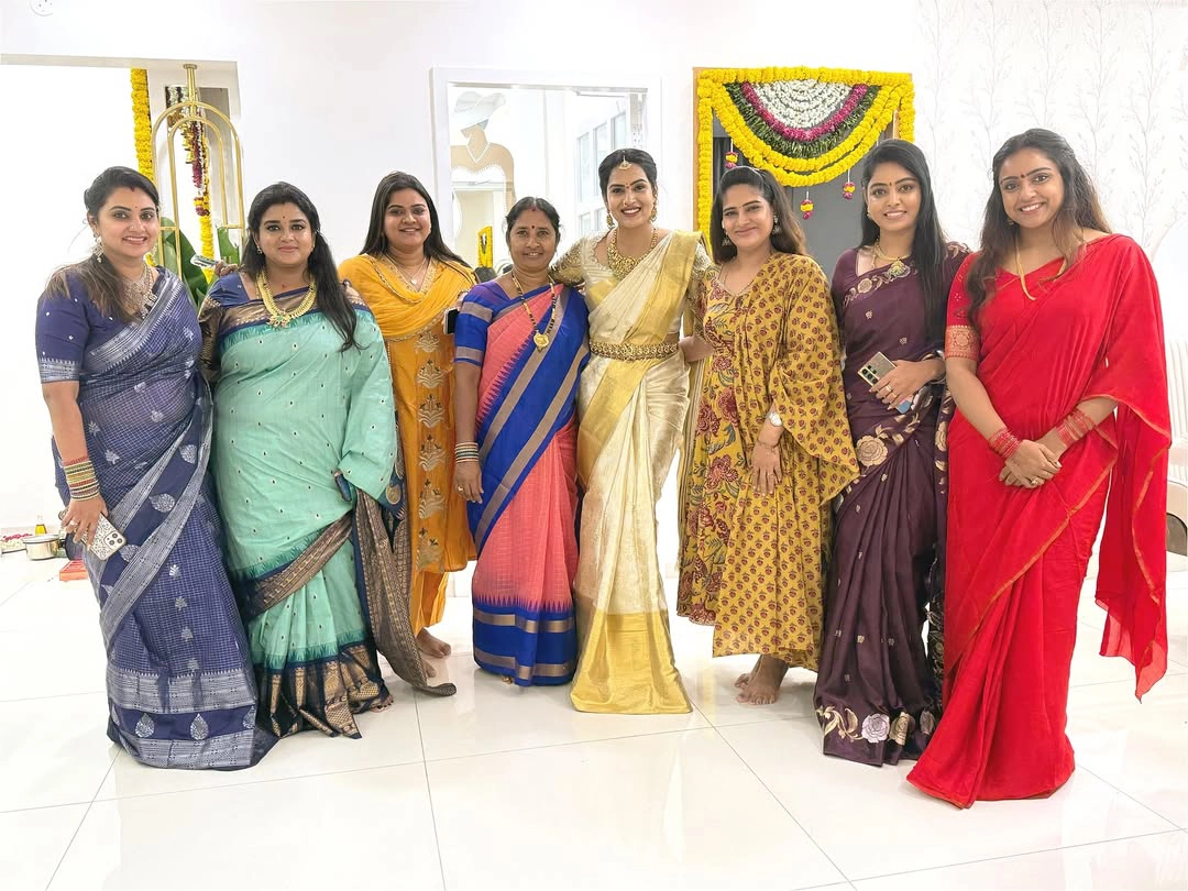 Serial TV Actresses Attends to Himaja Home Pooja