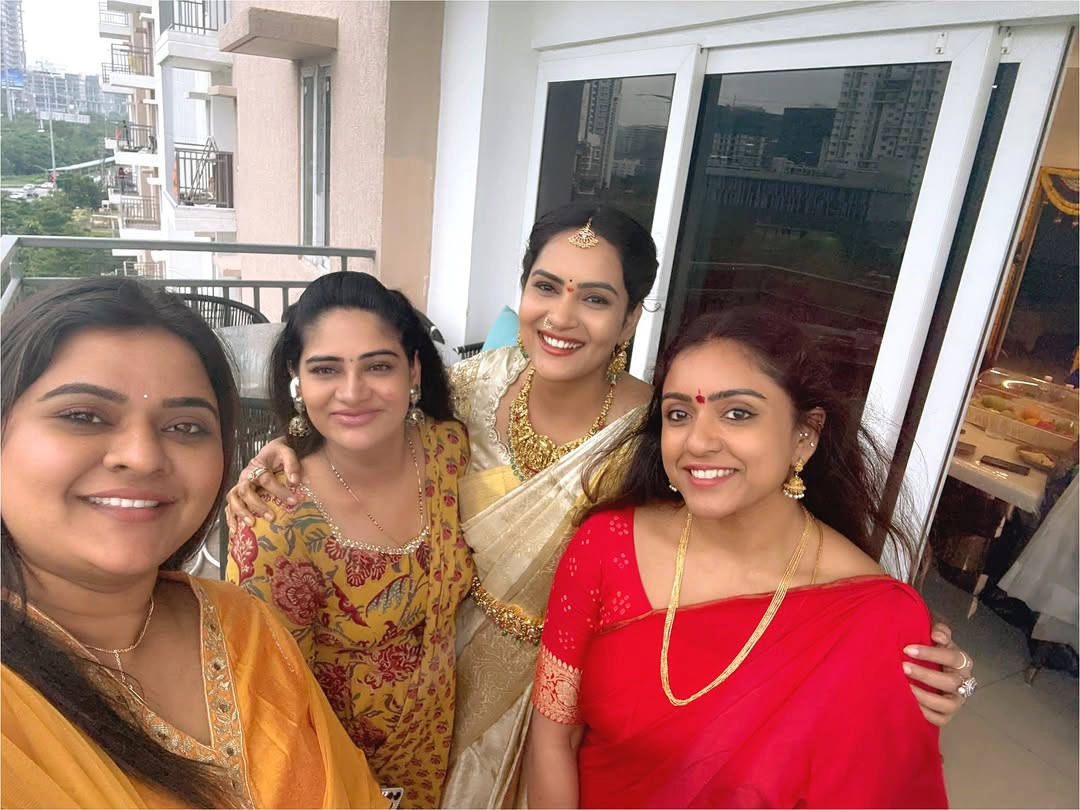 Serial TV Actresses Attends to Himaja Home Pooja