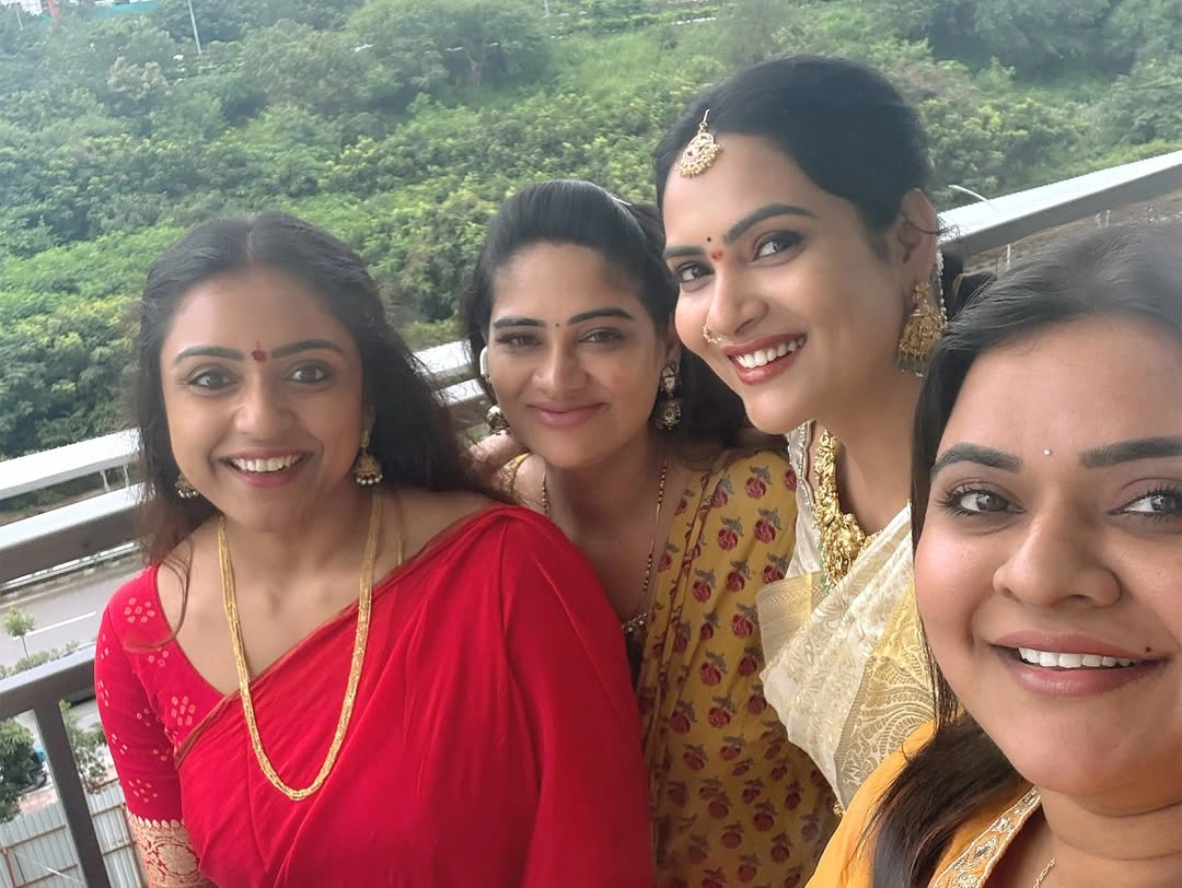 Serial TV Actresses Attends to Himaja Home Pooja