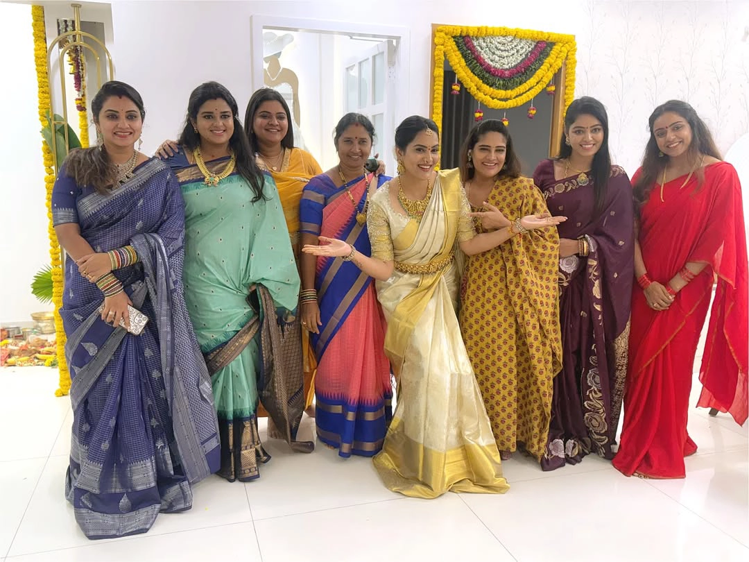 Serial TV Actresses Attends to Himaja Home Pooja
