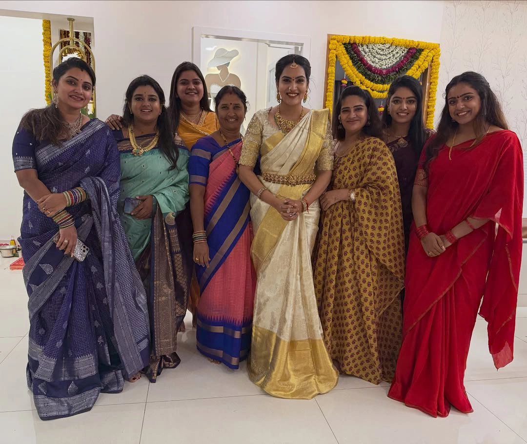 Serial TV Actresses Attends to Himaja Home Pooja