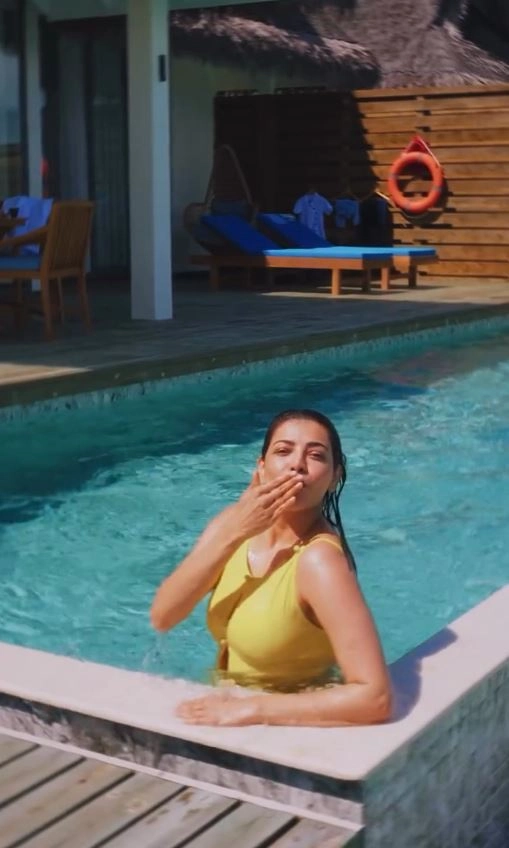 Kajal Aggarwal Enjoying Vacation in Maldives