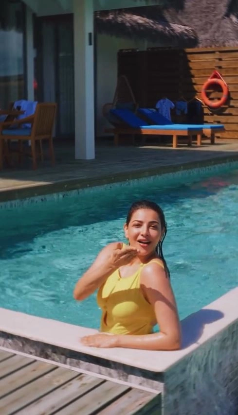 Kajal Aggarwal Enjoying Vacation in Maldives