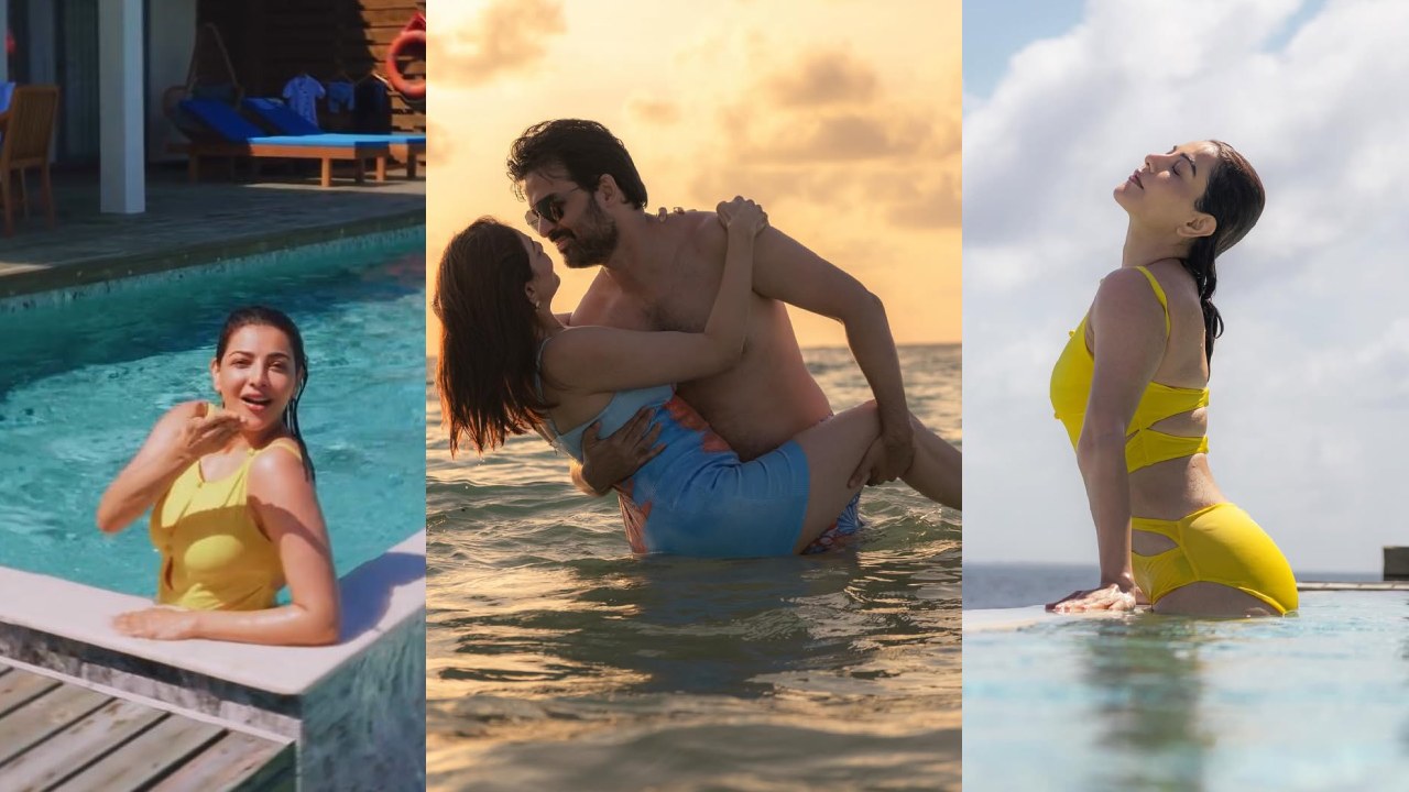 Kajal Aggarwal : మాల్దీవ్స్ లో వెకేషన్ ఎంజాయ్ చేస్తున్న ‘కాజల్ అగర్వాల్’.. బీచ్ డ్రెస్ లలో హాట్ ఫొటోలు షేర్ చేసి..