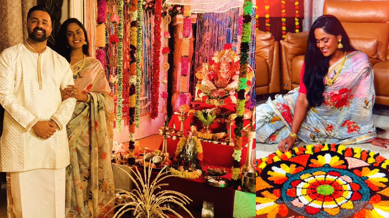 Karthika Nair Celebrates Onam with Family