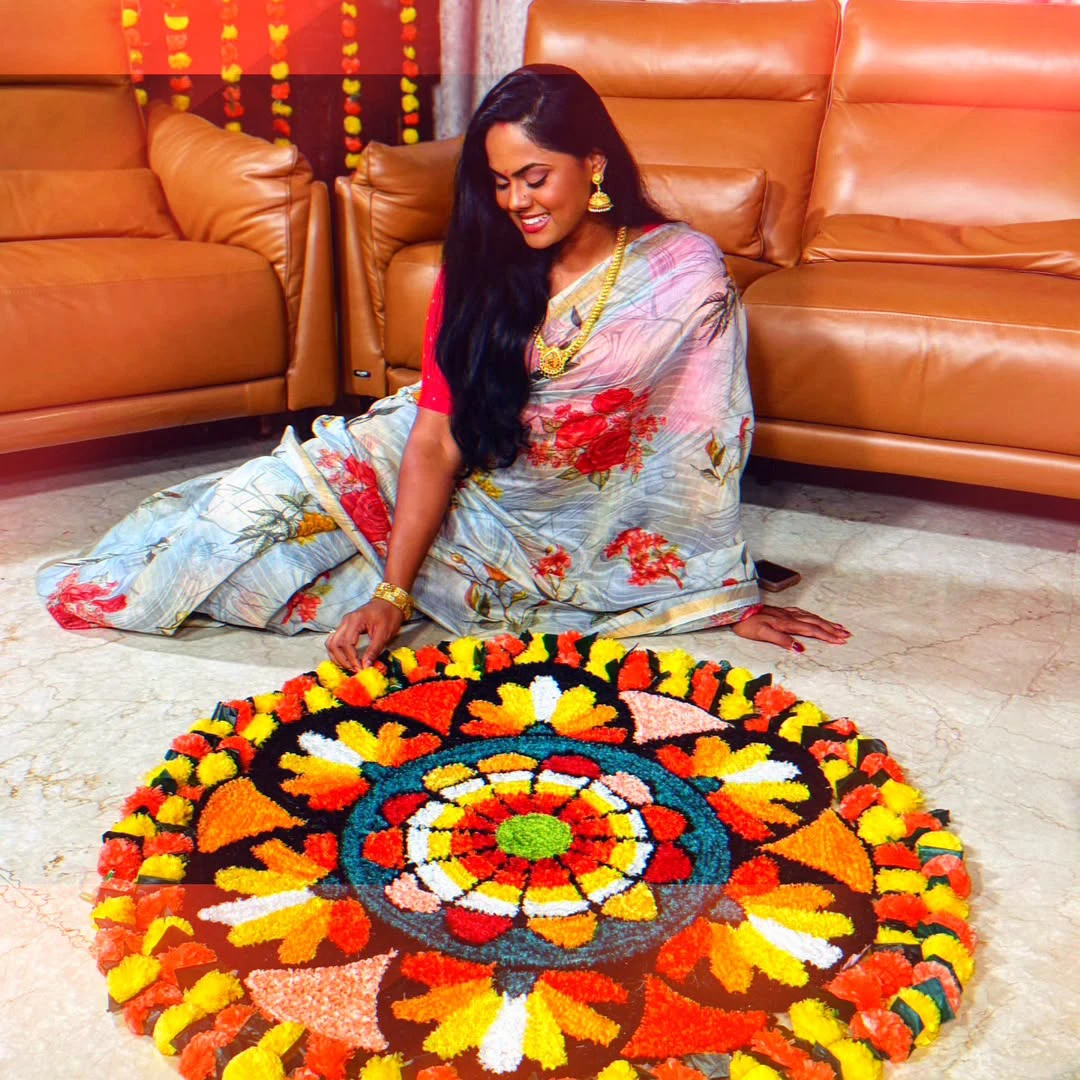 Karthika Nair Celebrates Onam with Family