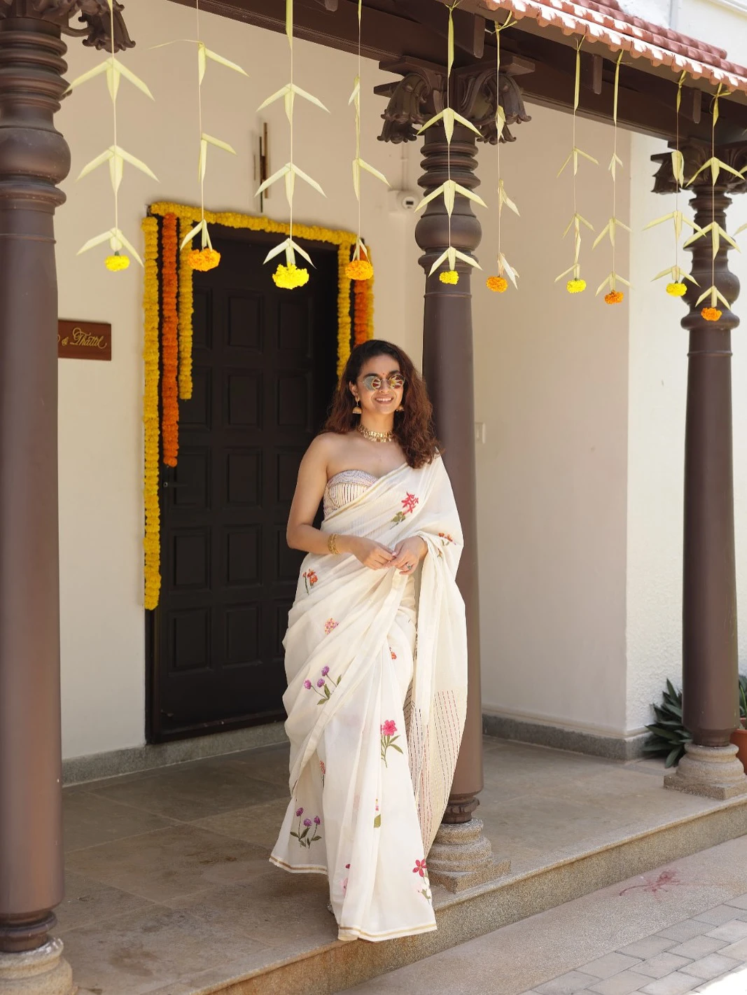 Keerthy Suresh Onam Celebrations with Husband Antony Thattil