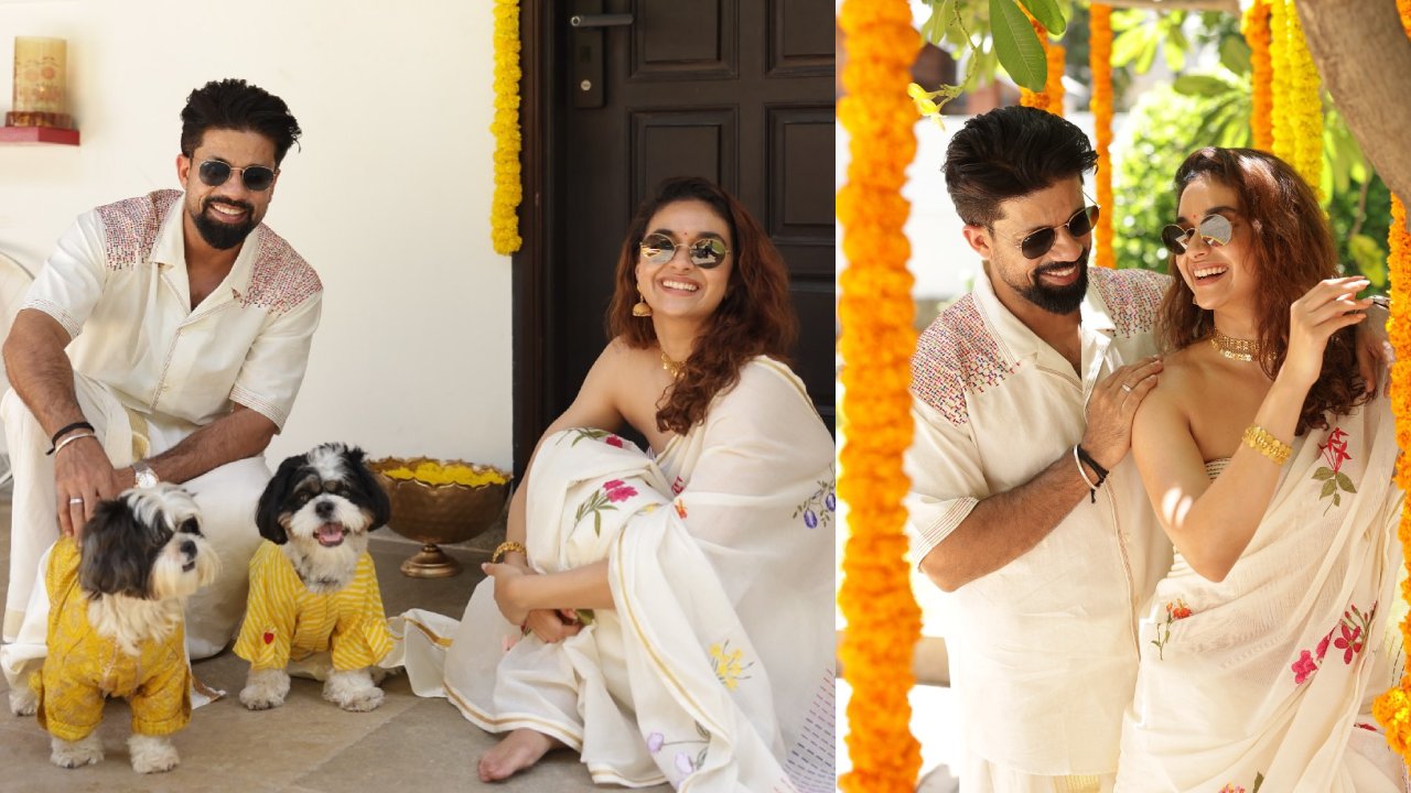 Keerthy Suresh : పెళ్లి తర్వాత కీర్తి సురేష్ మొదటి ఓనం సెలబ్రేషన్స్.. భర్తతో కలిసి.. ఫొటోలు..