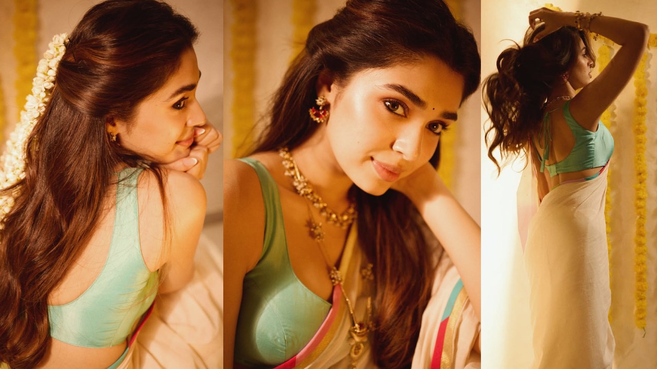 Krithi Shetty : ఓనం స్పెషల్.. మలయాళీ లుక్స్ లో కృతిశెట్టి ఫొటోలు..