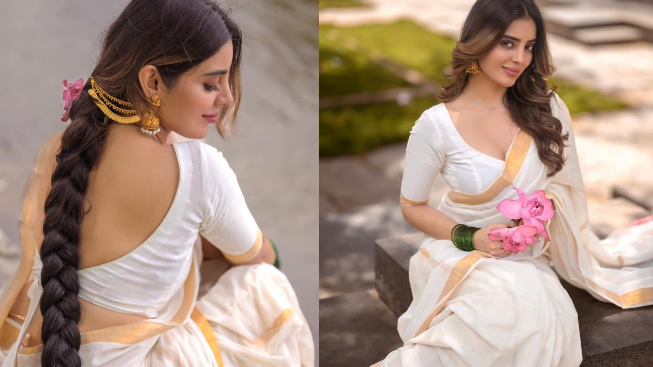 Kushitha Kallapu : ఓనం స్పెషల్ చీరకట్టులో కుషిత కళ్లపు.. ఫొటోలు..