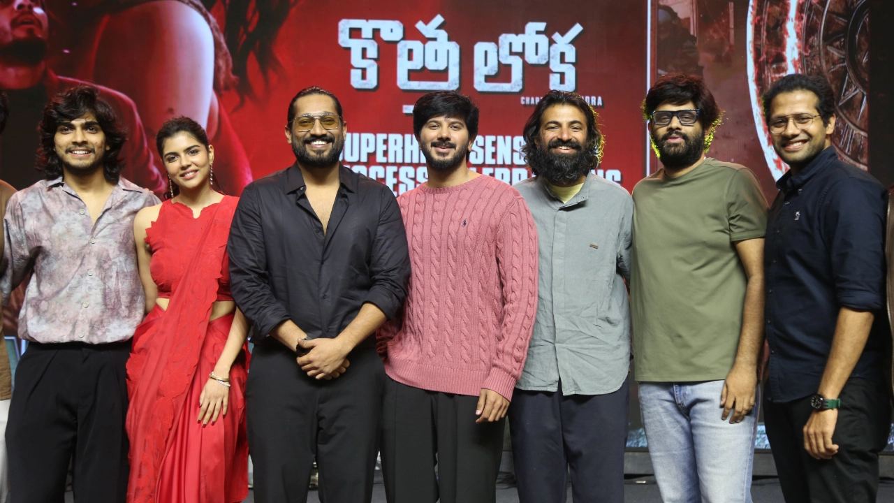 Dulquer Salmaan Kalyani Priyadarshan Lokah Chapter 1 Chandra Success Meet