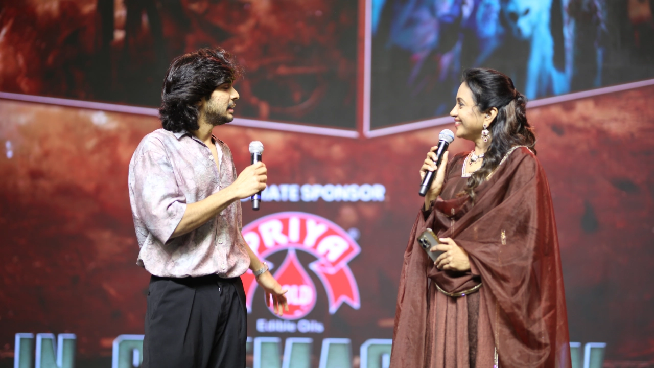 Dulquer Salmaan Kalyani Priyadarshan Lokah Chapter 1 Chandra Success Meet