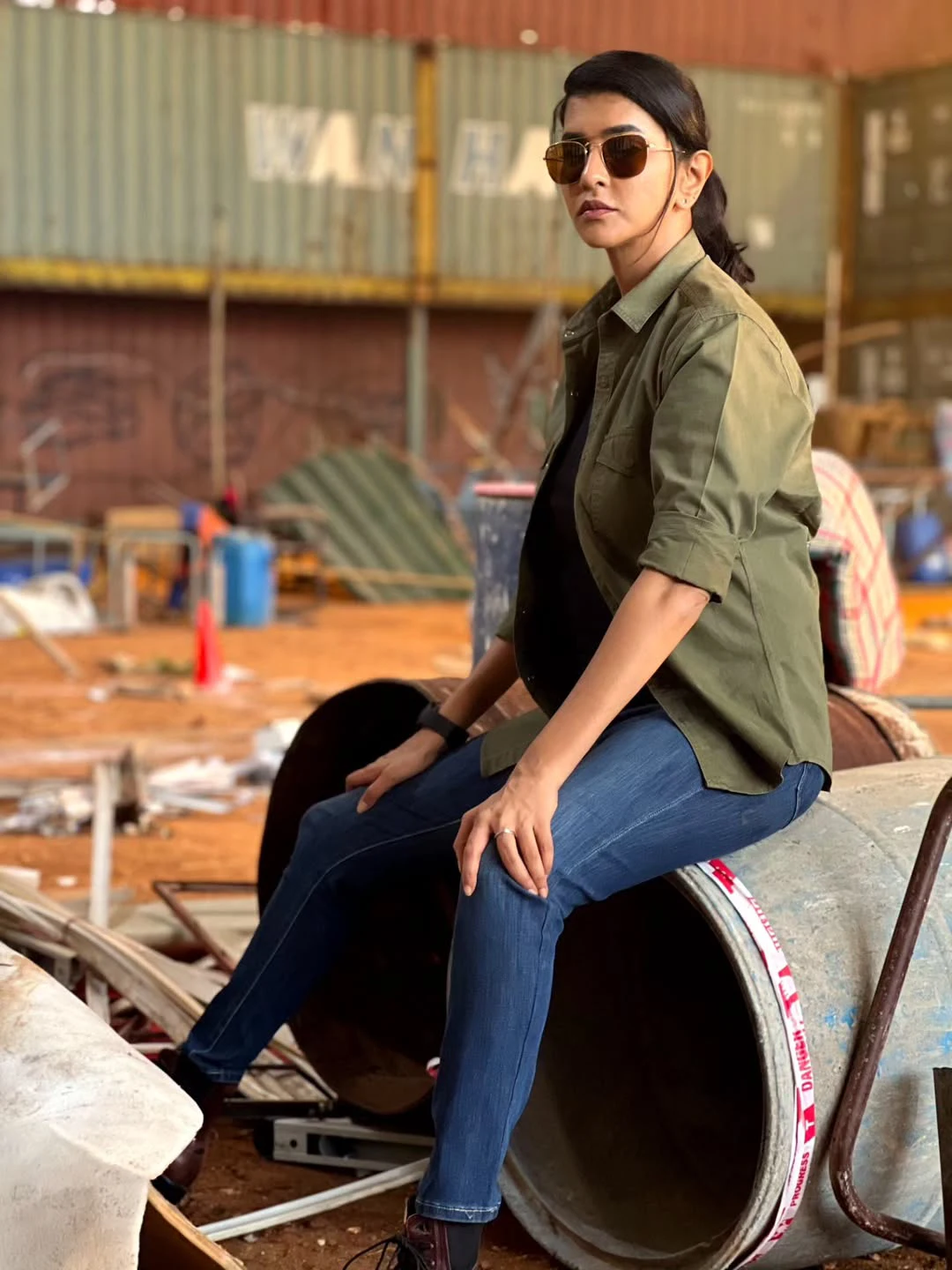 Manchu Lakshmi Prasanna Shares Daksha Movie Working Stills