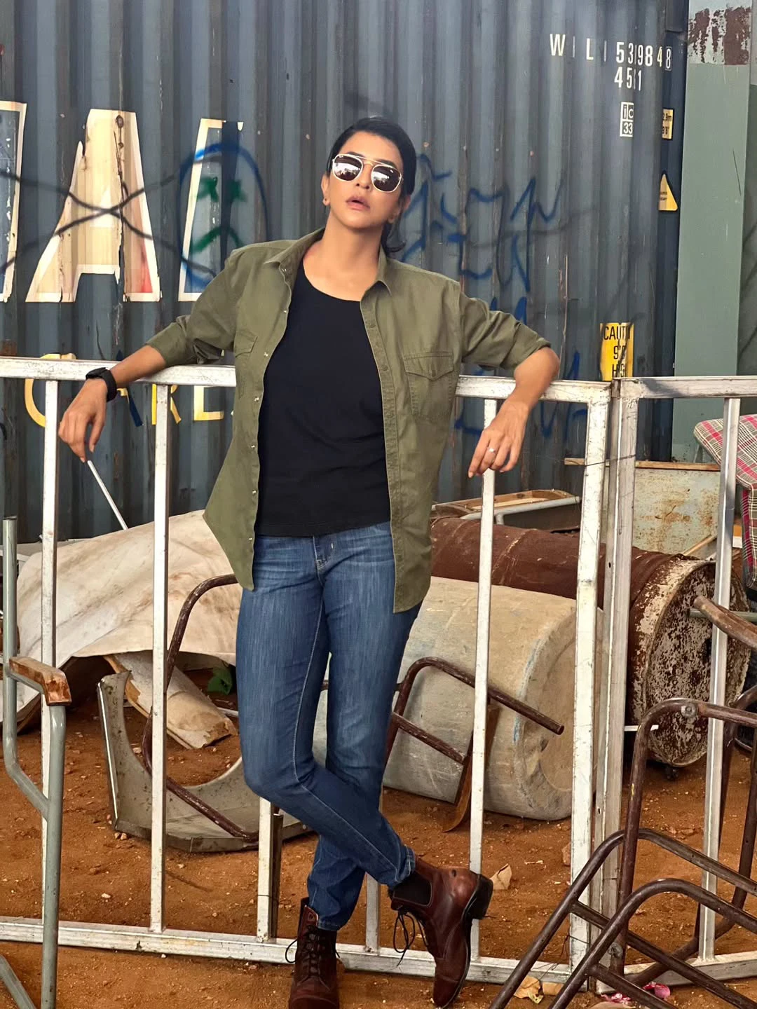 Manchu Lakshmi Prasanna Shares Daksha Movie Working Stills