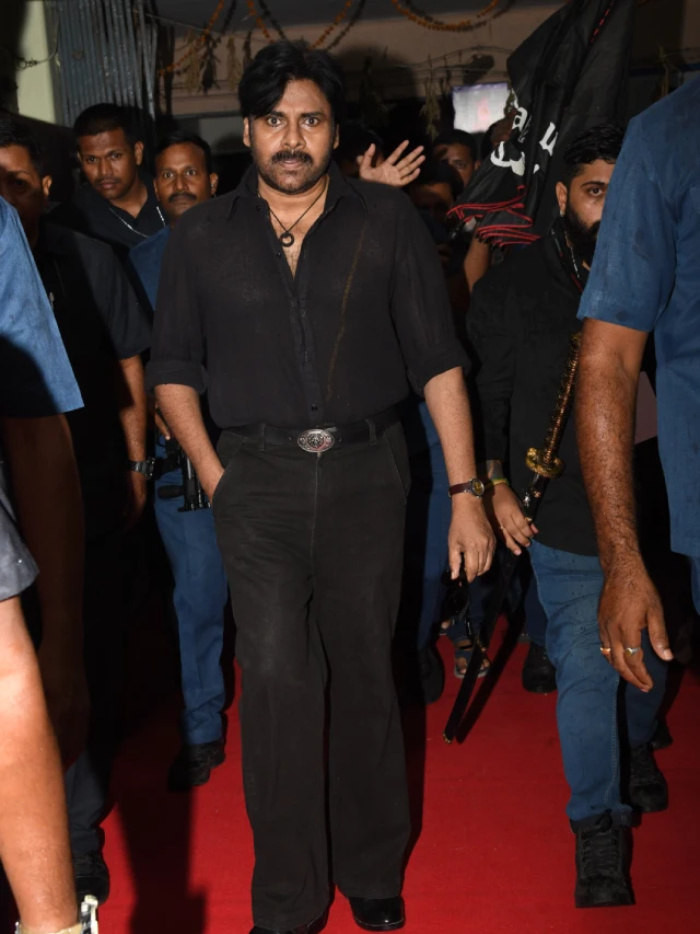Pawan Kalyan Poses with Katana in OG Pre Release Event