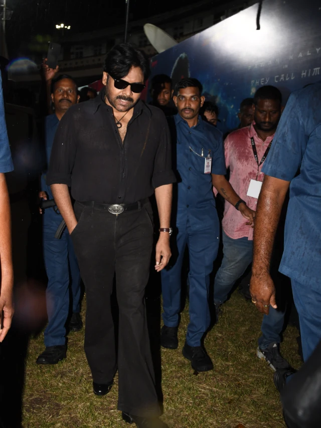 Pawan Kalyan Poses with Katana in OG Pre Release Event