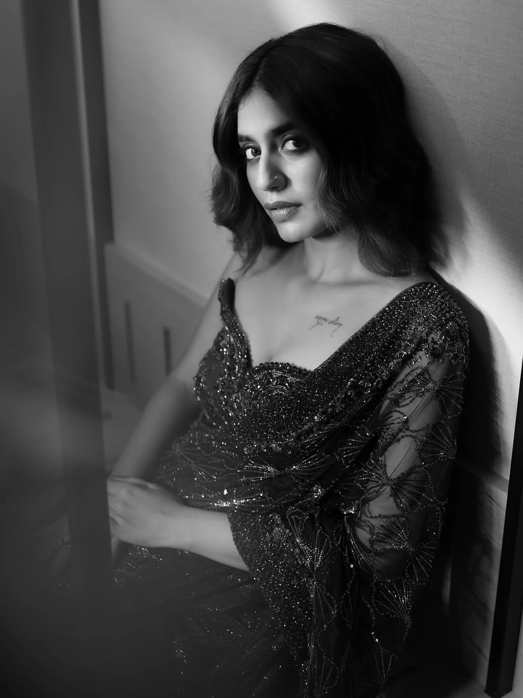 Priya Prakash Varrier Shows her Tattoo