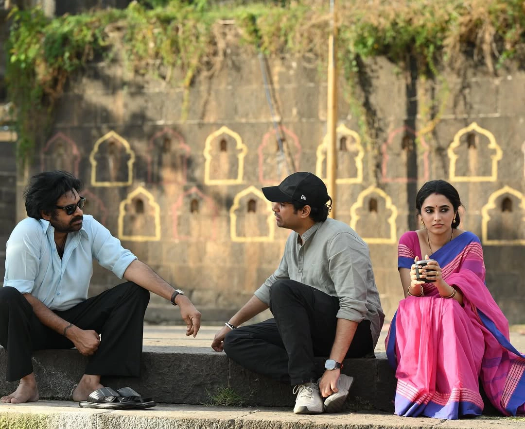 Priyanka Mohan Working Stills from They Call Him OG Movie