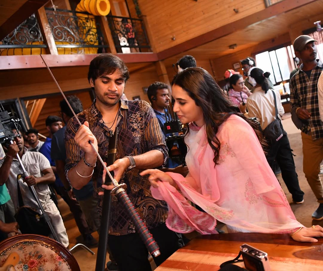 Priyanka Mohan Working Stills from They Call Him OG Movie