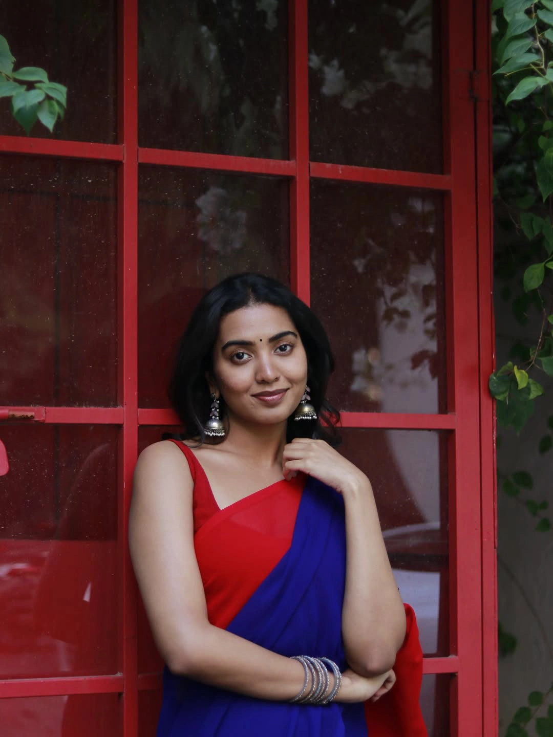 Shivathmika Rajashekar Simple Looks in Saree