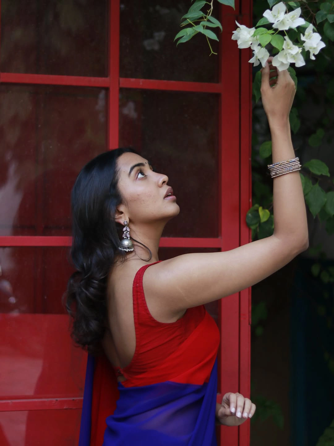 Shivathmika Rajashekar Simple Looks in Saree