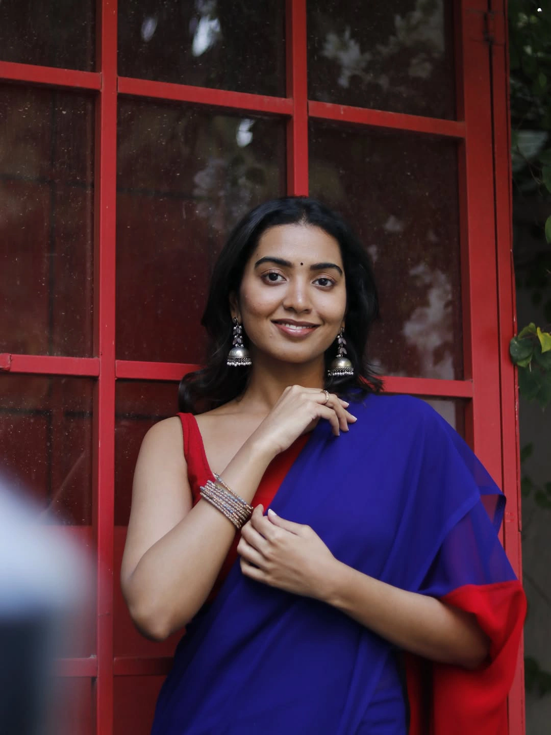Shivathmika Rajashekar Simple Looks in Saree
