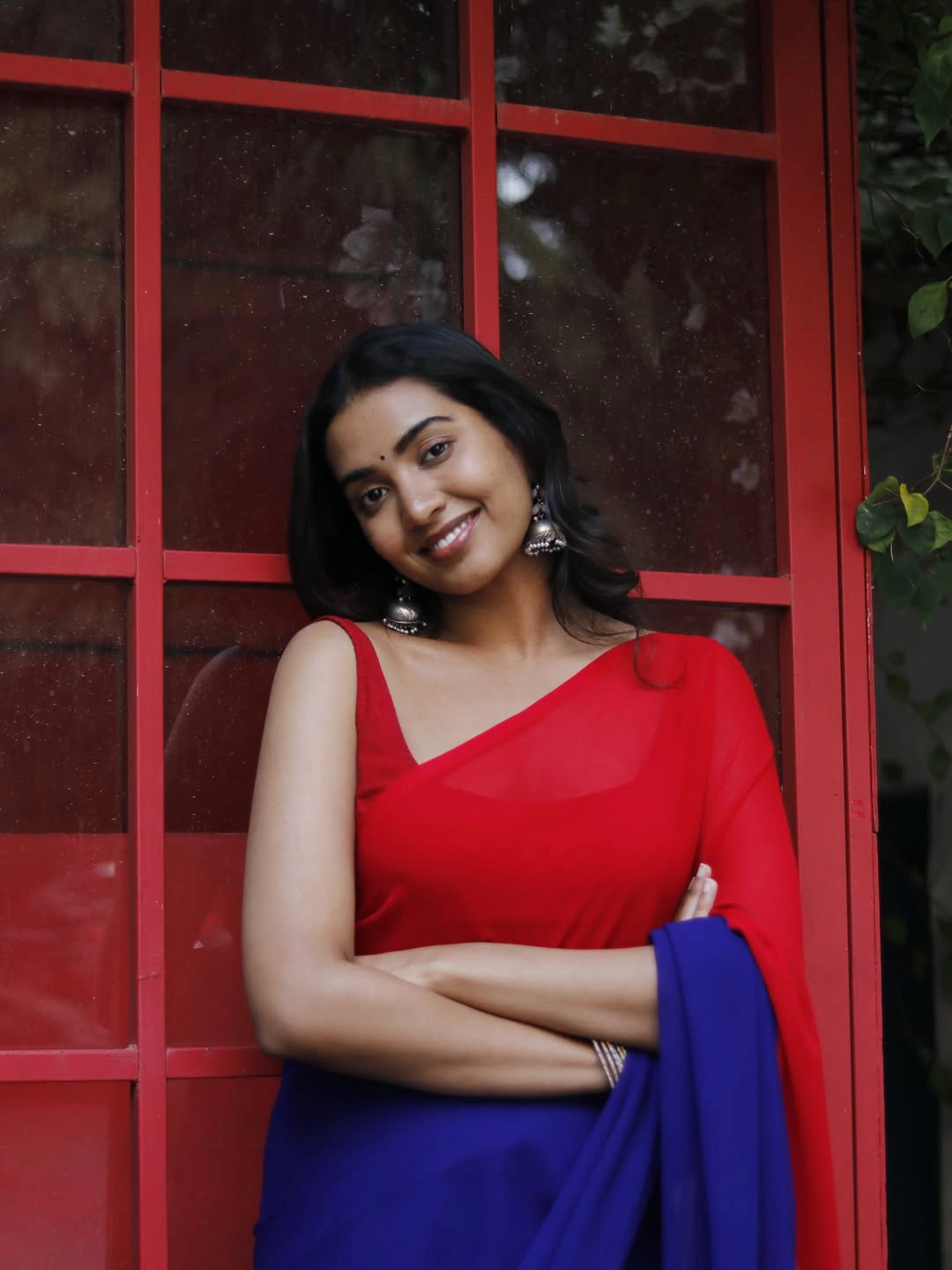 Shivathmika Rajashekar Simple Looks in Saree