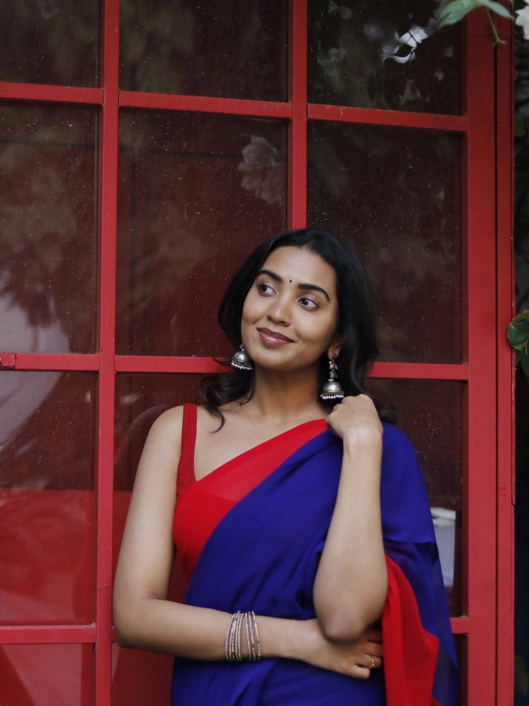 Shivathmika Rajashekar Simple Looks in Saree