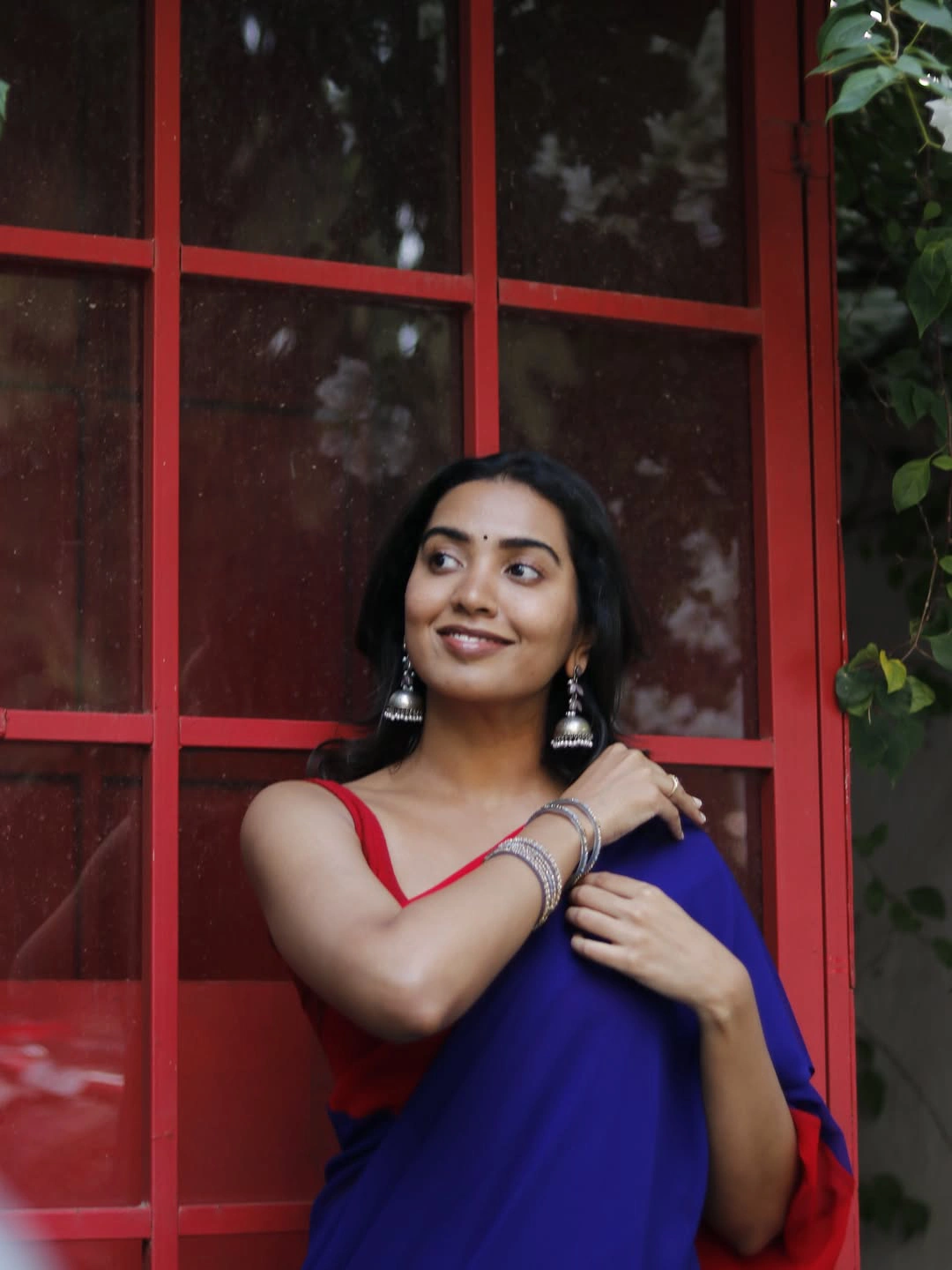 Shivathmika Rajashekar Simple Looks in Saree