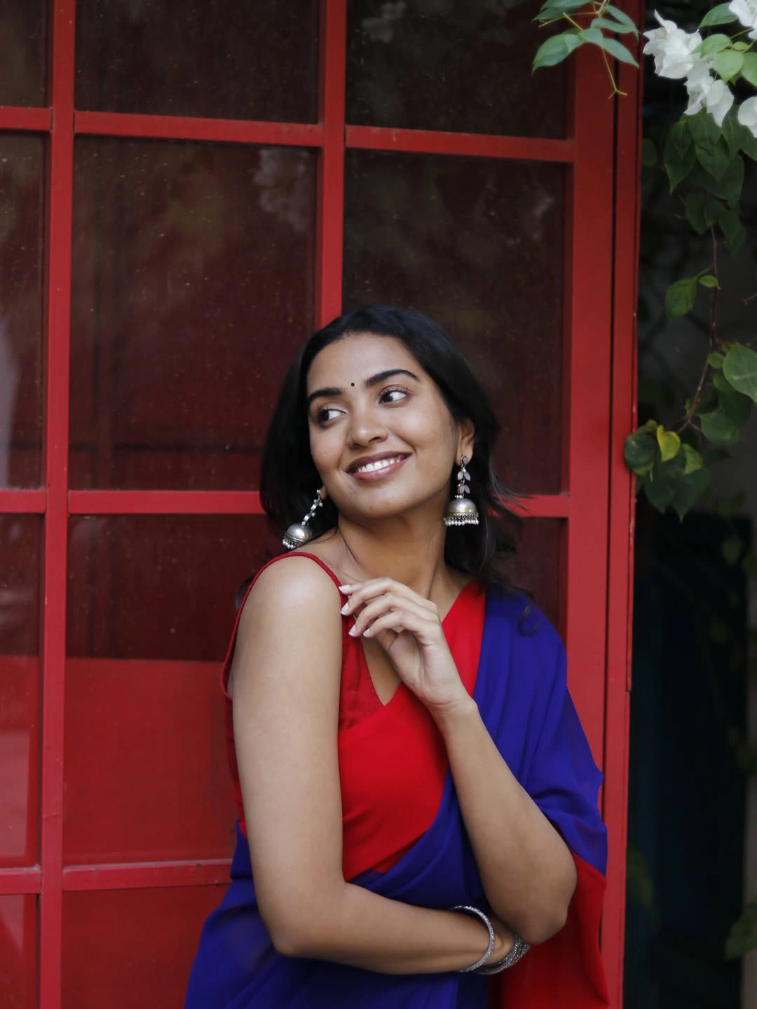 Shivathmika Rajashekar Simple Looks in Saree