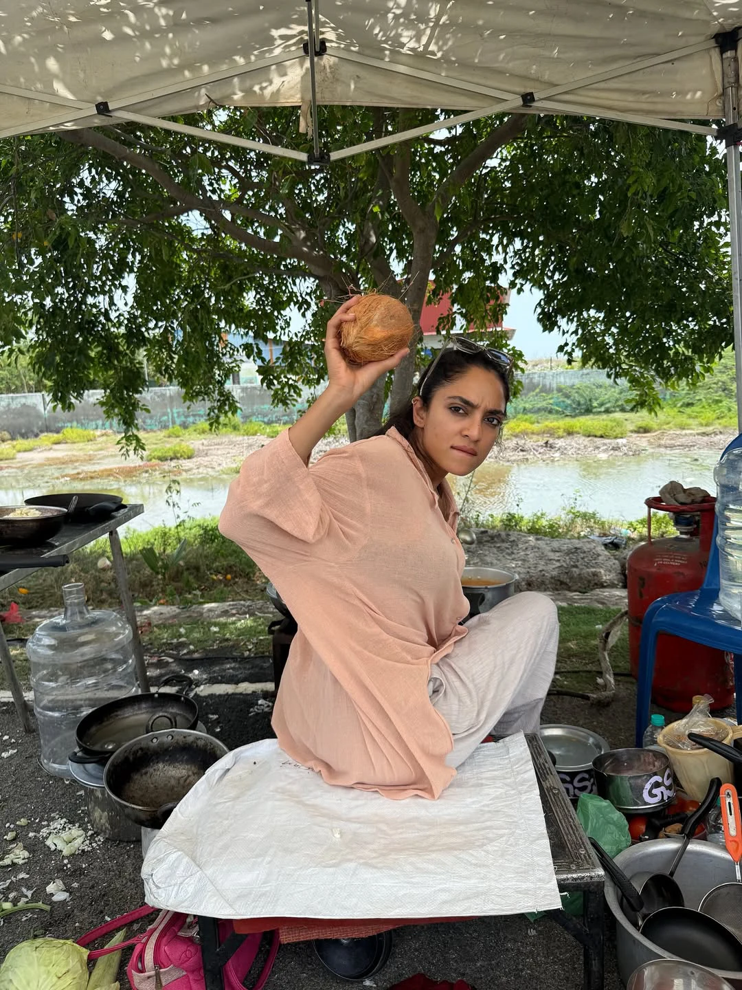 Sobhita Dhulipala Cooking in Shooting Gap