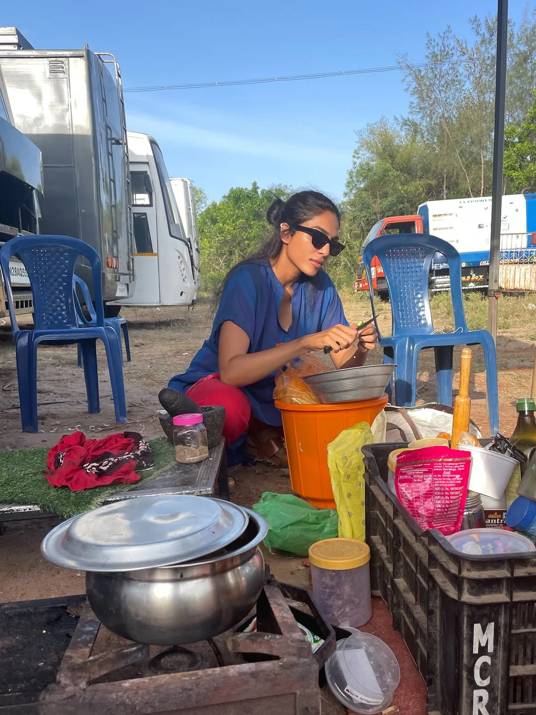 Sobhita Dhulipala Cooking in Shooting Gap